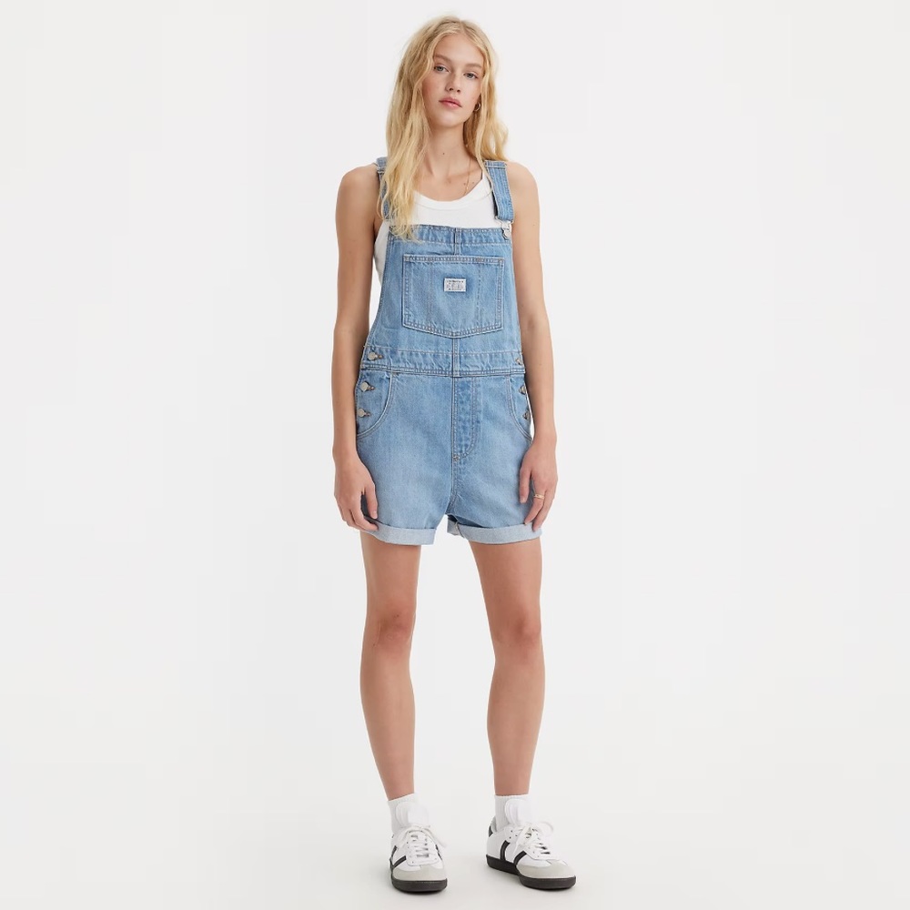 Levi’s Light Denim Short Overalls